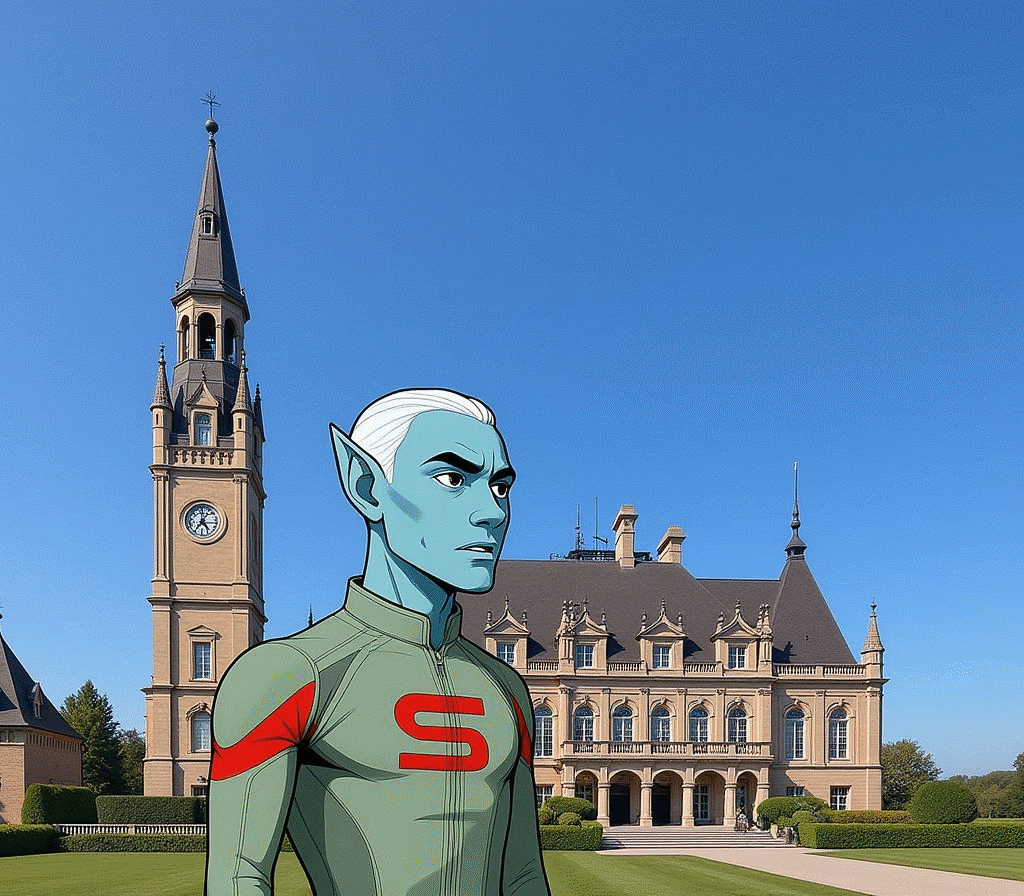 Shalzed outside the Peace Palace,  home of the International Court of Justice, in the Hague