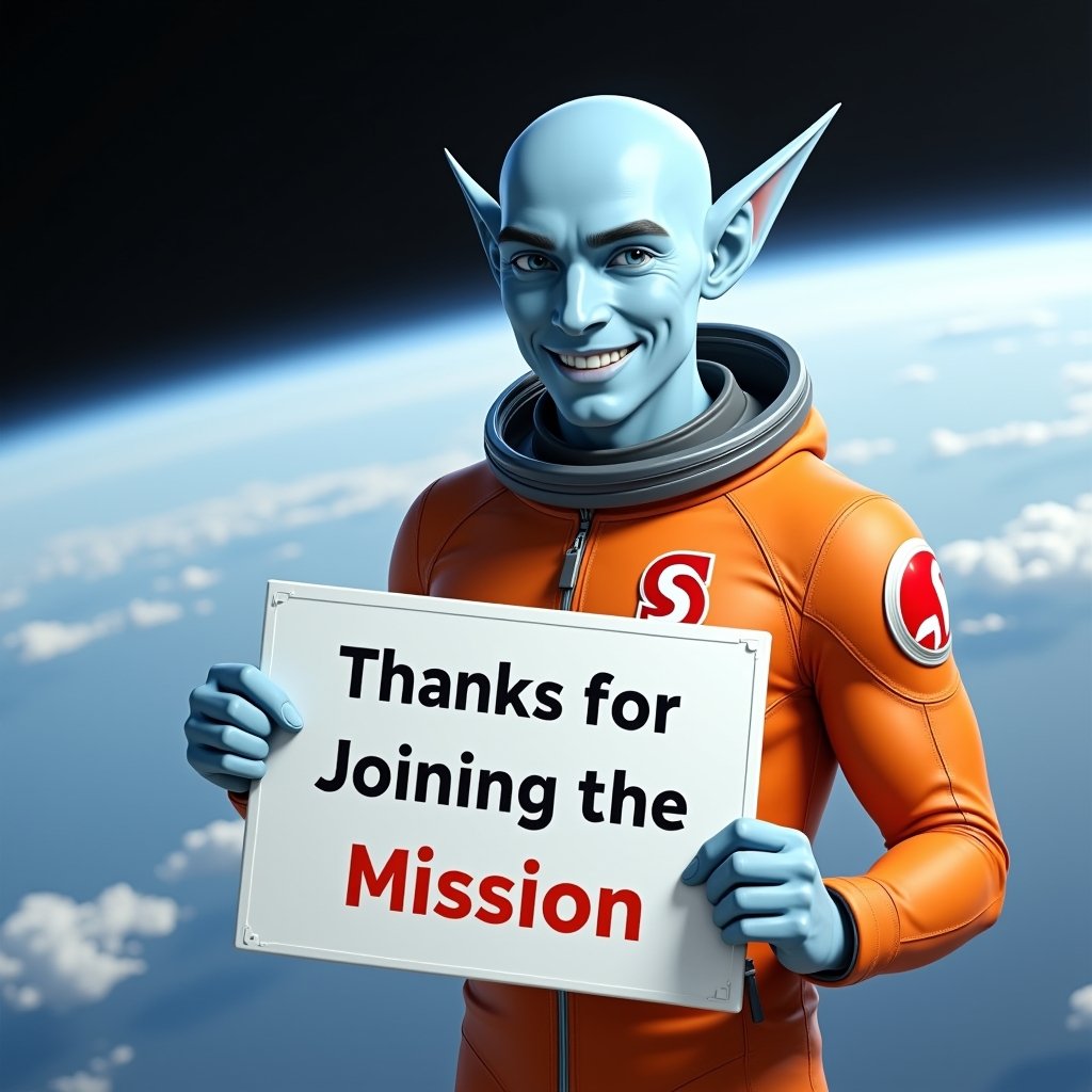 Thanks for joining the mission