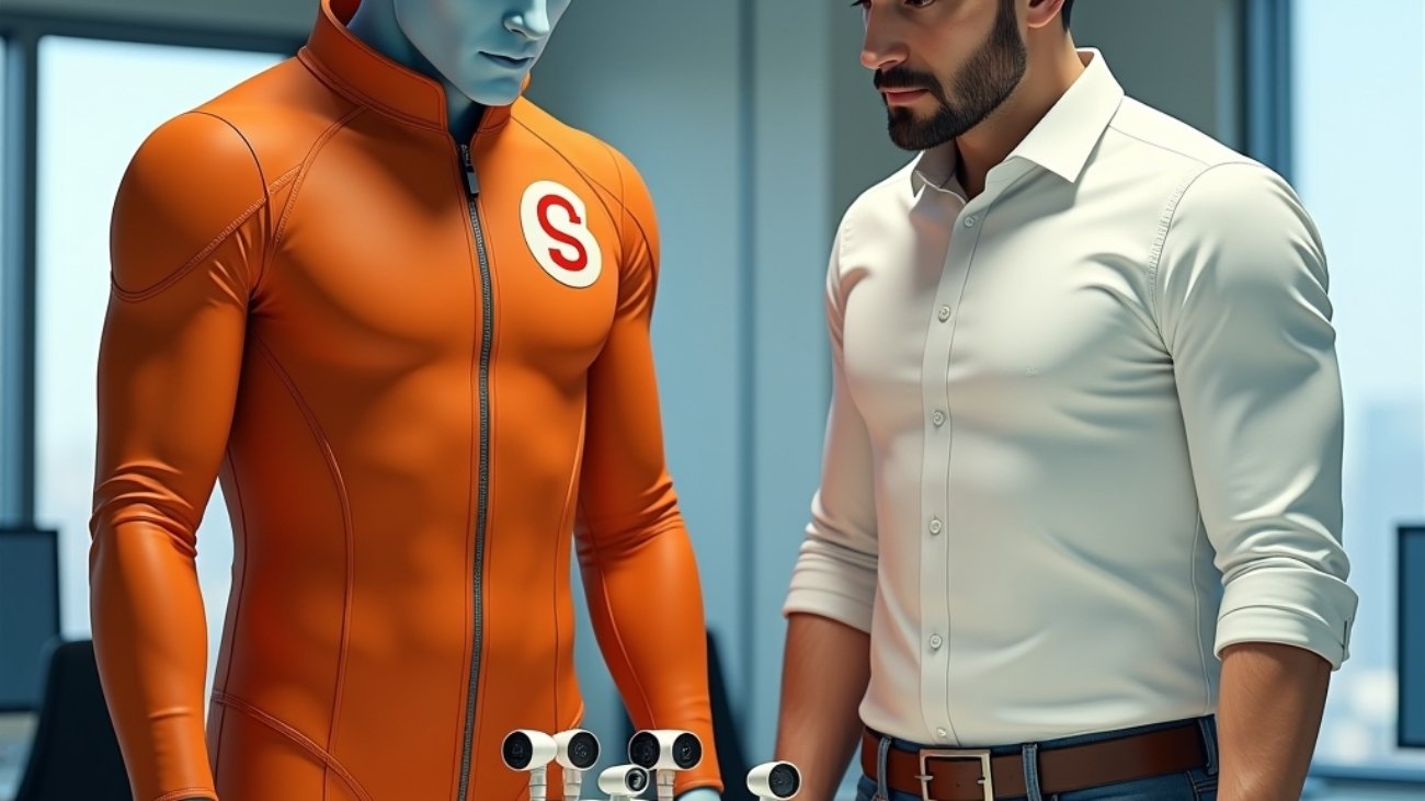 shalzed and simon examine surveillance device