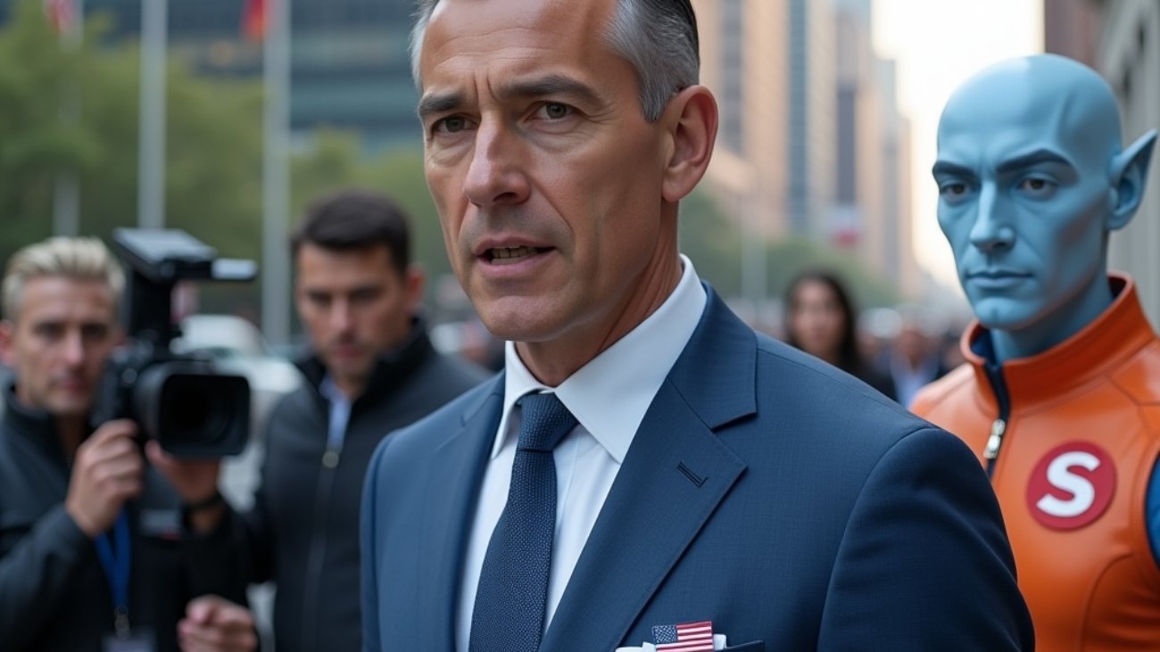 Shalzed with Mike Waltz outside the UN