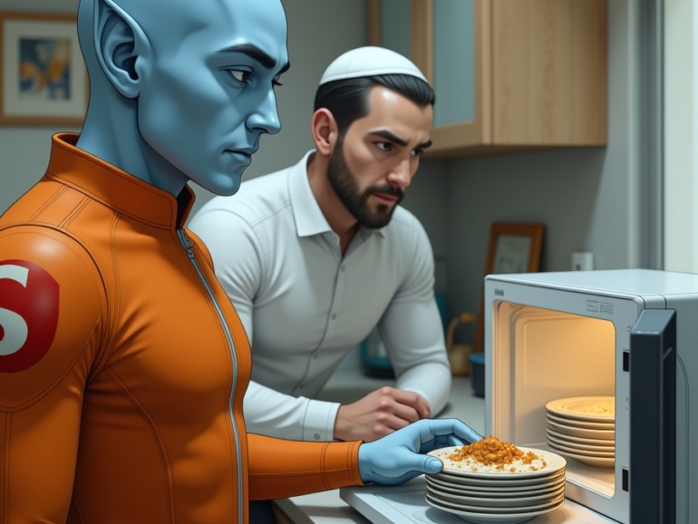 Shalzed and Simon plates in  microwave