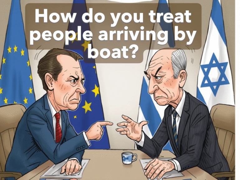 how do you treat people arriving by boat